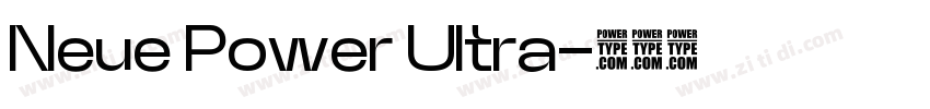 Neue Power Ultra字体转换